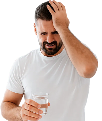 Человек с головной болью